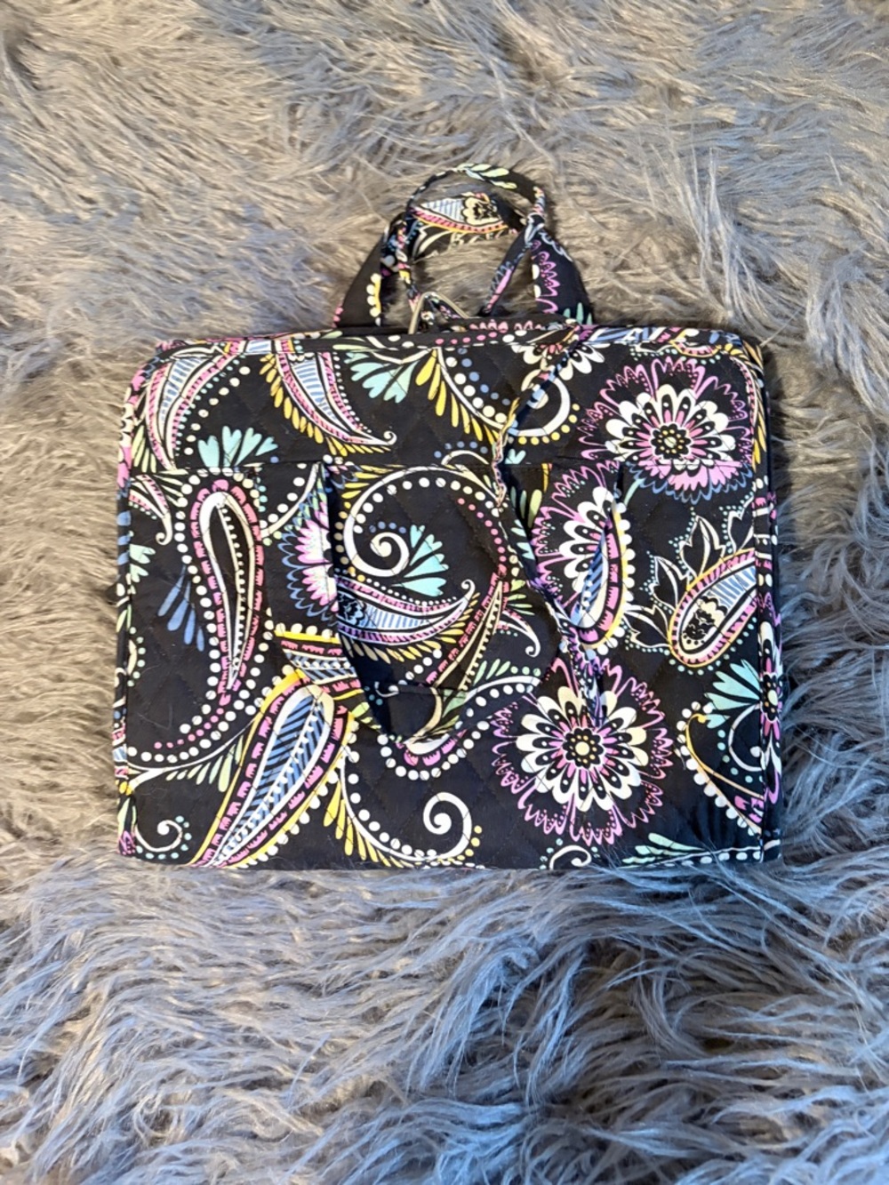 Vera Bradley Bandana Swirl Travel Bag with Multicolor Accents